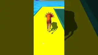 Racing with the Lion 🦁 | Animal Racing Fun #foryou #gaming #animalracing #3danimalgame