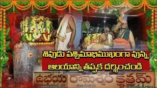 సీతారాములు స్వయంగా ప్రతిష్టించిన శివలింగం 01|  Ubaya rameswara Temple,Chilumuru,Guntur