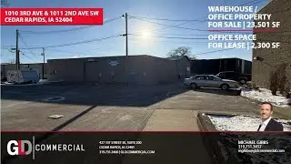 1010 3rd Ave SW & 1011 2nd Ave SW Cedar Rapids IA | Office & Warehouse Investment Property For Sale