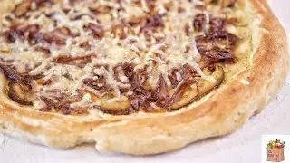 Pizza Vegan: Ep.3 - Pizza Alfredo aux Oignons Caram&eacute;lis&eacute;s et Champignons | The Mushroom Den