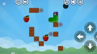 Apple Worm game level 65 #appleworm #minecraft #usa #gaming #androidgames #funny 