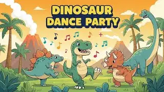 Dinosaur Dance Party | Fun Dino Dance Song for Kids | Animagic Studio
