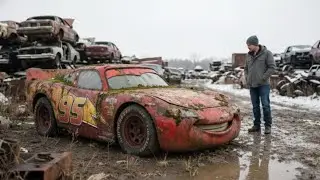 ASMR Car Restoration|Lightning Mc Queen(Back to life)Full Rebuild From Forgotten Racer