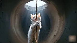 Survival Skills: Mama Cat Rescue Baby Kitten from Sewer and Make Delicious Hot Dog for Them