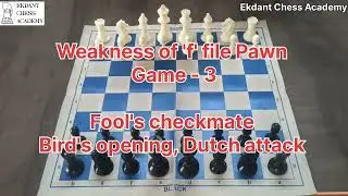 Weakness of 'f' file Pawn..  #Chess #Checkmate #Sacrifice #Smallcheckmate 