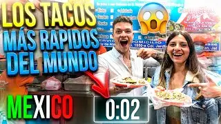 😱 PONEMOS a PRUEBA los TACOS MÁS RÁPIDOS del MUNDO en MEXICO 🌮 *esto es increíble* @CygnusyRomantic
