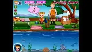 Baby Hazel Has A Fishing Time Gameplay - Baby Games For Kids - Baby Hazel Games Movie