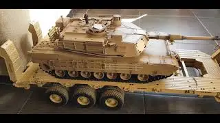 Oshkosh M1070, Excavator and Tank M1A2 Heng Long Abrams