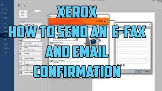 Xerox Copiers How to send an e fax 2020