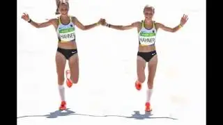 Twin sisters Anna and Lisa Hahner have finished the Rio Olympic marathon with holding hands
