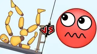 HIDE BALL brain teaser games - save the doge 🆚 kick & break the ragdoll break Gameplay #hideball​ 