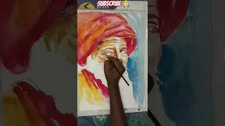 Sadhu drawing 🙏🎨🖌️ #art #drawing #painting #shorts #highlights