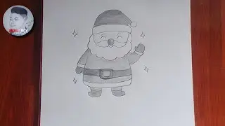 How to draw a Santa Claus | Christmas drawing lesson for beginners 