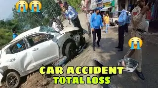 live ACCIDENT 🚗   car total  loss in Rajouri  😭 @radishkumar1158