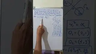JEE MAIN 2023 Math Int type Q #2DGeometry #MirrorImageOfCircle in a given line Evaluate expression