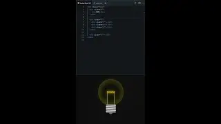 How to Create a Light Bulb ON/OFF Animation 💡💡 using pure CSS | CSS Tricks | Coding🔥 #shorts