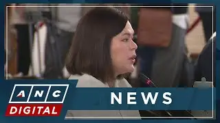 VP Sara to Tinio on confi funds issue: 'I suggest you ask this during COA hearing' | ANC