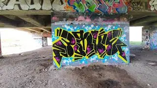Graffiti under A40 bridge near Uxbridge