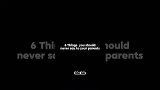 6 things you should never say to your parents #isalm #parents #allah #love #hadith #shorts