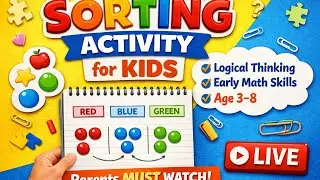 How to develop logical thinking and early maths skill in kids / Sorting activity