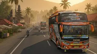😱 ULTRA REALISTIC BUSSID GAMEPLAY | Extreme Rain Drive in Indonesia [4K]