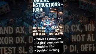 Logical Instructions of 8086#education #8086microprocessor #facts #engineeringshorts #learn #logical