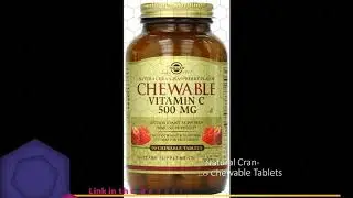 Solgar, Chewable Vitamin C, Natural Cran-Raspberry Flavor, 500 mg, 90 Chewable Tablets