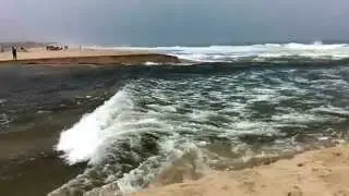 River meets Sea in Kerala, India