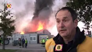Uitslaande industriebrand bij Van den Berg-Keijsers in De Rips