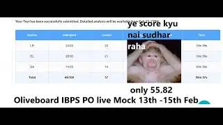 Oliveboard (OB) IBPS PO live Mock 13-15 feb