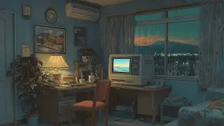 Lofi Hip Hop Beats 🗻 Quiet Night With Rain Sound in Japan & 90s Room Vibes 🚬 Lofi Rain Playlist