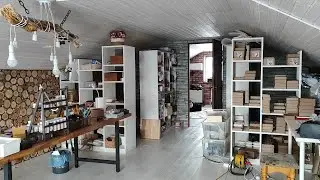Дом своими руками. Переехали из квартиры. Обзор часть 1. Мастерская