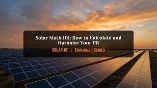 #101Solar: Соотношение производительности/PR
