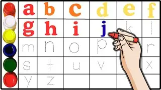 ABC song | ABCD | A to Z | Kids rhymes | collection for writing along dotted lines for toddler |15p1