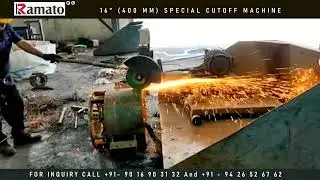 16 Inch Hinge Frame Cutting Machine Jhula Grinder Cutoff Machine Manufacturer Rajkot Gujarat Bharat