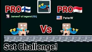 Egg Champion Cape Set Challenge! (PRO INDONESIA VS PRO FINLAND) Ft. PeterW OMG! - Growtopia