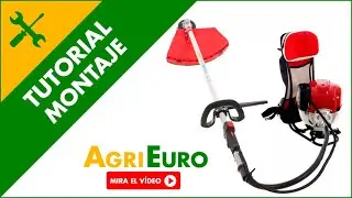 Montaje Desbrozadora de mochila a gasolina ATH 50 Z - 4 tiempos motor Honda GX 50
