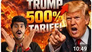 Trump 500% tariff!/stock market and crypto crash? #stokmarket#trump#trending