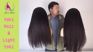 yaki hair vs light yaki hair texture, Joice Hair Wig Review