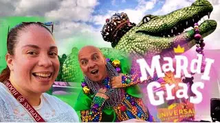 Mardi Gras At Universal Orlando Parade! Dinner At Minion’s Cafe & Minion Blast Family Ride!