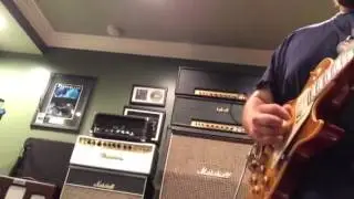 1958 Gibson Les Paul R8 Thru Rockitt Retro 100 Watt Super Bass Marshall Plexi Clone & Fulltone TTE