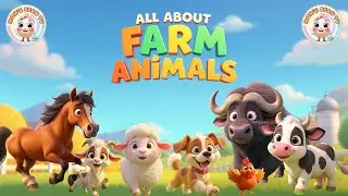 All About Farm Animal's | Learn Farm Animal Names & Sounds | Easy Learning |  ANIMAL ADVENTURE