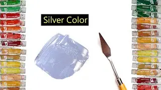 How To Make Silver Color - Mixing Acrylic Colors