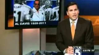 Steve Hartman talks about Al Davis (KTLA News 10-08-11)