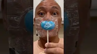 👂 ASMR JELLY BELLY LOLLIPOP CANDY BERRY BLUE FLAVOR AND EATING SOUNDS 👂 #asmr #shorts