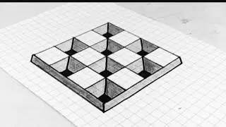 Easy 3D Illusion Drawing on Graph Paper 😍 | 3D Art Tutorial Step by Step | Optical Illusion Sketch