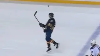 Sam Reinhart Head-Butt's the Puck