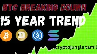 15 YEAR UPTREND BTC NOW BREAKING DOWN | BITCOIN-CRYPTO TAMIL cryptojungle