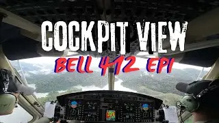 cockpit view  helicopter bell 412 epi  ธารโต - ยะลา