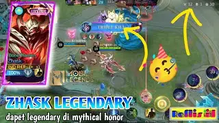 Zhask GW NGAMUK!! Dapet LEGENDARY + TRIPLE KILL 😱 Total 12 Kill Tanpa Mati!! | MLBB Gameplay 